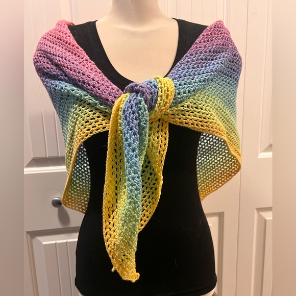 Hand Crochet Shawl - Picture 2 of 4